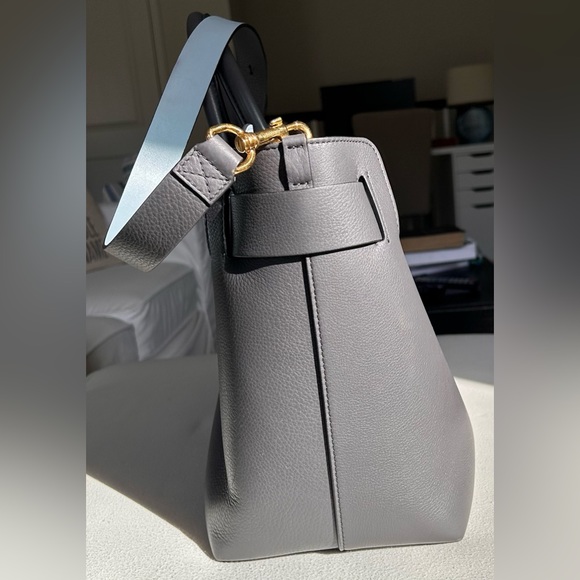 Burberry Soft Grain Calfskin Triple Stud Large Leather Belt Bag in Charcoal Grey - Picture 5 of 8